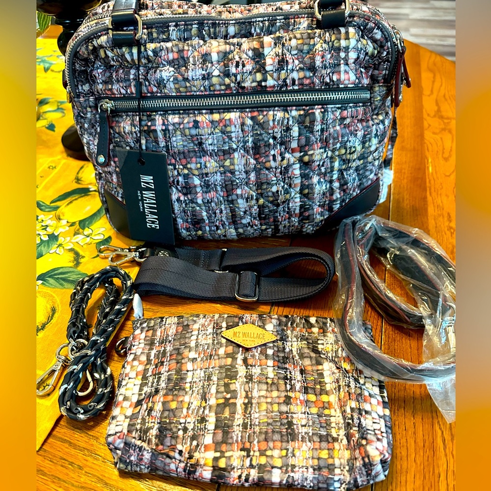 GORGEOUS MZ Wallace Crosby Boucle Medium Bag New with Tags SOLD OUT PATTERN
